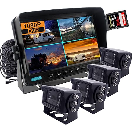 KIT CAMERA VEICULAR WIFI 4 CANAIS XH-4A 100W